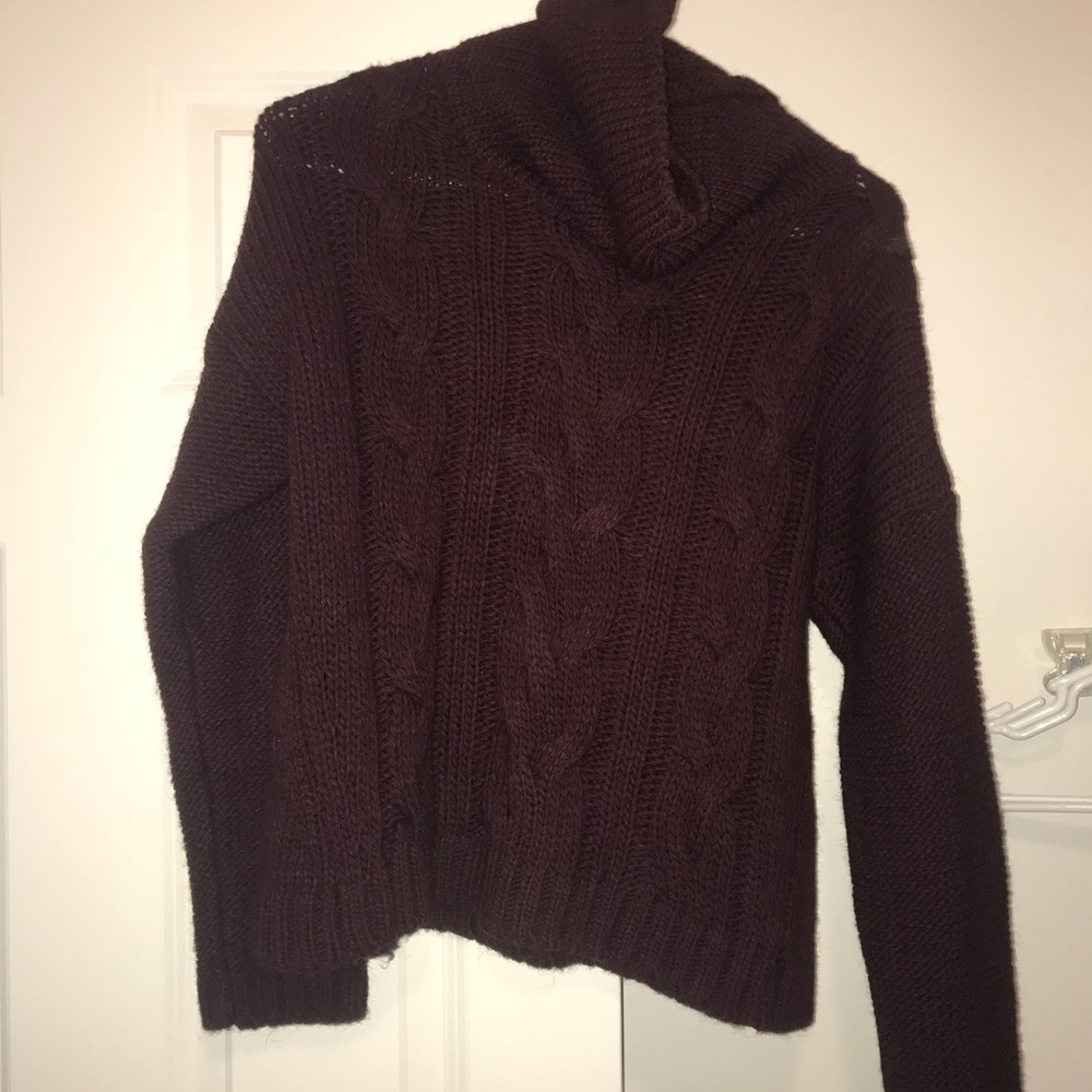 Maroon Turtleneck